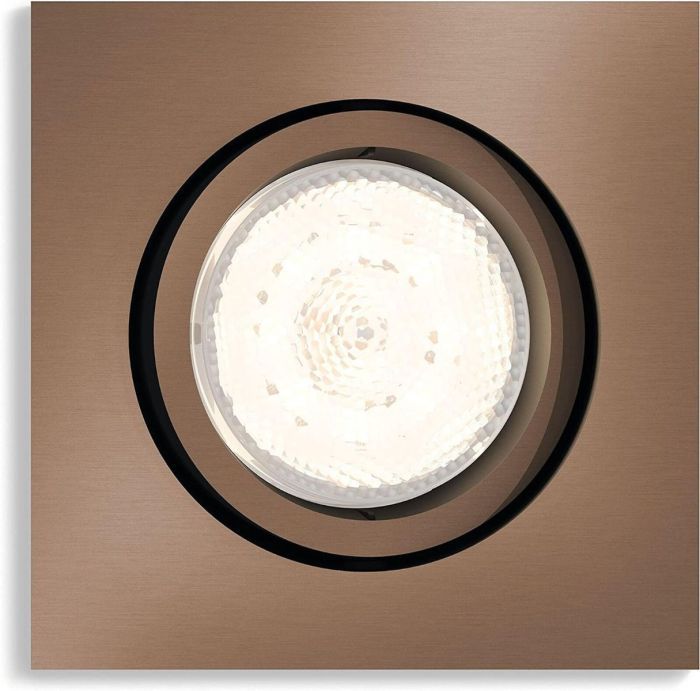 Philips LED Einbaustrahler Kupfer Deckenspot mit Trafo Warmglow dimmbar 4,5W 500lm