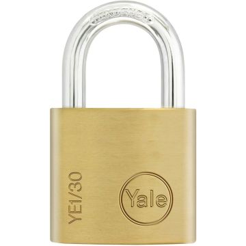 YALE Vorhängeschloss 30mm Messing Koffer Schloss inkl. 3 Schlüssel