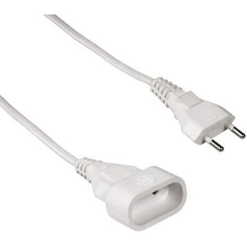 Hama Euro Verlängerungskabel 3m Netzstecker 2-polig