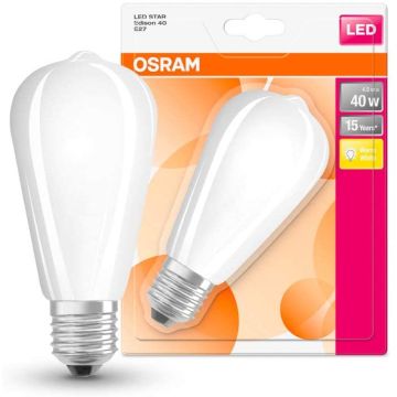 OSRAM LED Star Classic Edison E27 Warmweiß 40 Watt Lampe