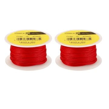 Stabila Maurerschnur Pflasterschnur 50m 1,2mm rot [2ER]