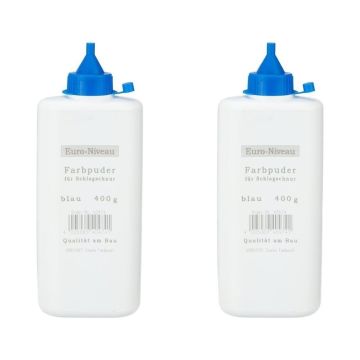 Stabila 40474 Euro Niveau Farbpuder für Schlagschnur 400g Blau [2ER]