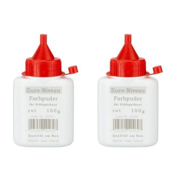 Stabila Euro Niveau Farbpuder für Schlagschnur 100g Rot [2ER]