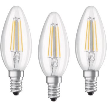 Osram LED Base Lampe mit E14 40 Watt Kaltweiß 3er-Pack