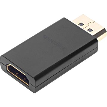Speedlink DisplayPort auf HDMI Adapter HQ Adapter vergoldetes Audio Video Ultra HD (B-WARE)