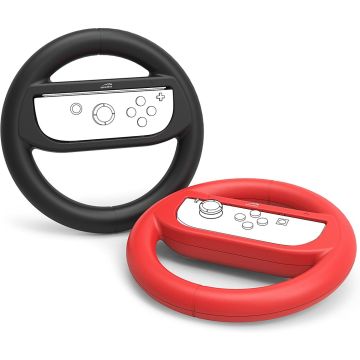 Speedlink Lenkrad-Aufsatz-Set für Nintendo Switch - RAPID Racing Wheel Set rot und schwarz