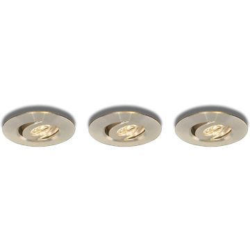 Intec by Eco Light Einbauleuchten Toulon Durchmesser 6 cm 3-er Set
