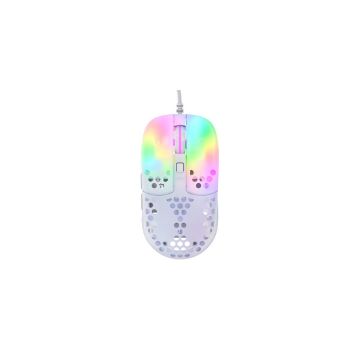 CHERRY XTRFY MZ1 Ultraleichte Gaming Maus mit RGB-Beleuchtung Weiß