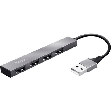 Trust Halyx Mini 4 Port USB Hub 2.0, USB-A Adapter