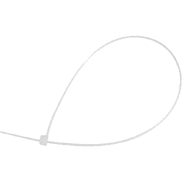 Vivanco 100 Stück Kabelbinder 4,8 / 300 mm 3 Verschiedenen Längen Abreißbarer Weiß