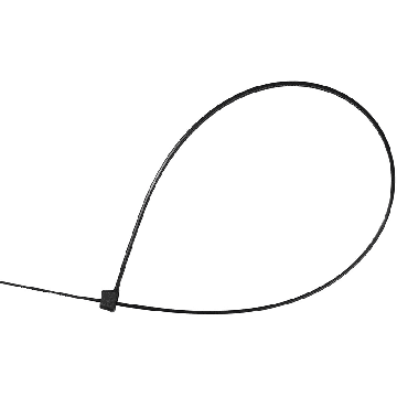 Vivanco 100 Stück Kabelbinder 4,6 / 200 mm 3 Verschiedenen Längen Schwarz