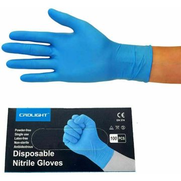 CRDLIGHT Nitrilhandschuhe Einweghandschuhe Einmalhandschuhe Nitril S-XL [200er]