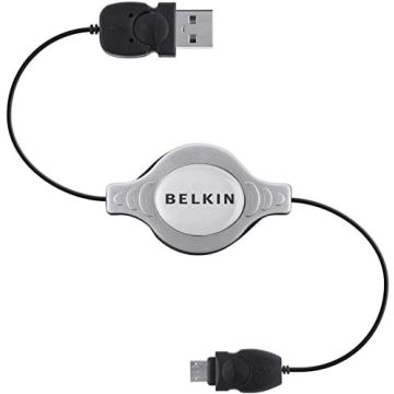 Belkin Einziehbares USB Kabel Ladekabel A/Micro-B
