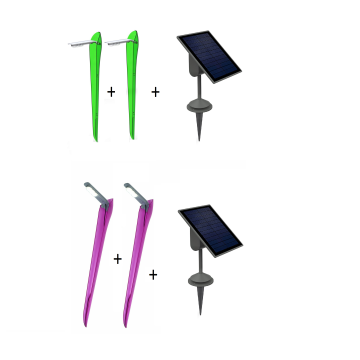 Eco Light Flame SOLAR LED Gartenlaterne Gartenleuchte Außenleuchte SET