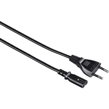 Hama Netzkabel Eurostecker 1,5m Strom Kabel 2poliger Kabel
