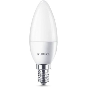 Phılıps LED Kerze Glühbirne E14 Frost 40W Matt Warmweiß
