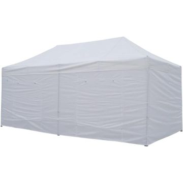 Pavillon Seitenwand für Quickshade E20B Wandpanel Seitenteil weiß 3x3m Bravo PRO