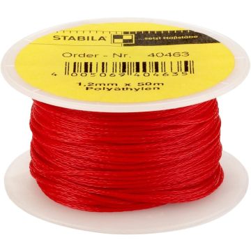 Stabila Maurerschnur Richtschnur 1,2mm rot