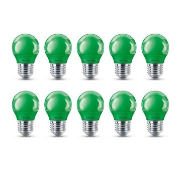 Philips E27 LED grün Partybeleuchtung Leuchtmittel 25W Garten Licht [10er]