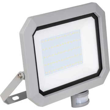 as-Schwabe SLIMLINE LED Strahler mit Bewegungsmelder 50W Arbeitsleuchte 4000K
