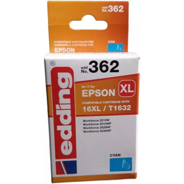 Edding 362 Druckerpatrone Ersetzt Epson 16XL/T1632 10ML Kartusche Einzelpatrone