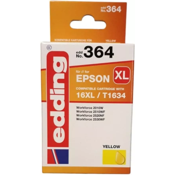 Edding 364 Druckerpatrone Ersetzt Epson 16XL/T1634 10ML Kartusche Einzelpatrone