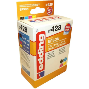 Edding EDD-428 Tintenpatrone T071140/712/713/714 Kompatibel für Epson