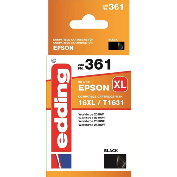 Edding EDD-361 Druckerpatrone Multipack 361 für Epson 16XL Workforce 2010, 2510, 2630