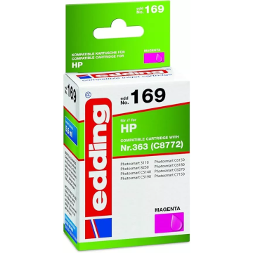 Edding EDD-169 Druckerpatrone Einzelpatrone Magenta Ersetzt:HP Nr.363 (C8772)