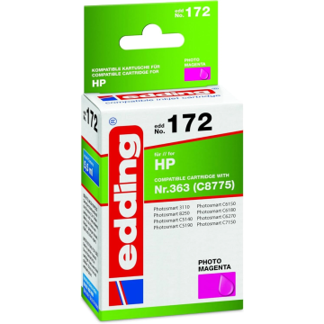 Edding 18-172 Druckerpatrone Kartusche Ersetzt HP Nummer 363 C8775 Einzelpatrone