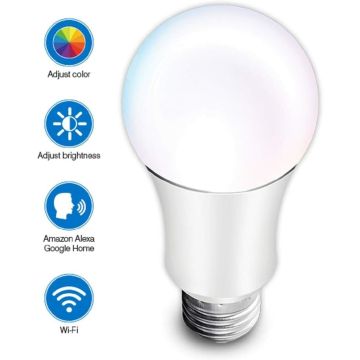 Hauppauge mySmarthome LED Lampe E27 Wifi Glühbirne RGB 6W 