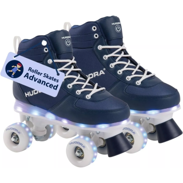HUDORA LED Roller Skates Rollschuhe Leucht Kinderrollschuhe für Jungen/Mädchen 29/30