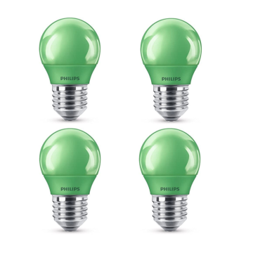 Philips E27 LED grün Partybeleuchtung Leuchtmittel 25W [4er]