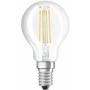 OSRAM Filament LED Lampe mit E14 Sockel Tropfenform Kaltweiß  40-W-Glühbirne