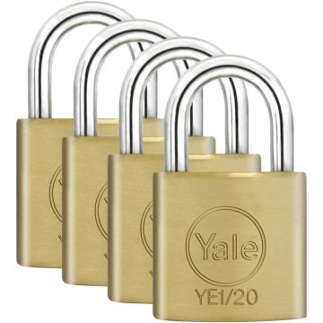 Yale® Vorhängeschloss Messing Vorhangschloss 20mm Hangschloss