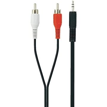 Belkin Y-Splitter Kabel Audiokabel 3,5 mm Klinkenstecker Verteiler 5m