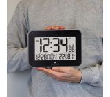 MARATHON Digitale Atom-Wanduhr mit Innentemperatur