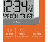 Marathon Atom-Wanduhr Kristallrahmen Hygrometer 
