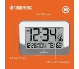 Marathon Atom-Wanduhr Kristallrahmen Hygrometer 