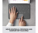 Logitech Combo Schutzhülle mit Tastatur für iPad Französisches Layout [B-WARE]