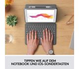 Logitech Combo Schutzhülle mit Tastatur für iPad Französisches Layout [B-WARE]