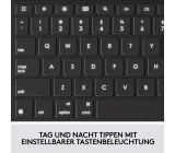 Logitech Combo Schutzhülle mit Tastatur für iPad Französisches Layout [B-WARE]