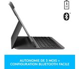 Logitech Slim Case Bluetooth Tastatur Schutzhülle FR Layout [B-WARE]