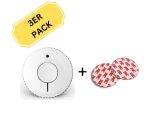 FireAngel Rauchmelder 10 Jahre Batterie + Magnethalter [3ER-PACK]