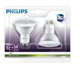 Philips® LED Strahler GU10 50 Watt Warmweiss Doppelpack 