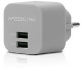 Speedlink (B-WARE) Turax Steckdosen-Ladegerät mit zwei USB-Anschlüssen 