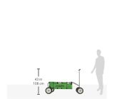 HUDORA Bollerwagen Überländer grün Handwagen faltbar