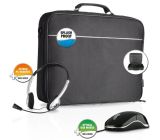 Speedlink Agio Netbook Set Notebook Tasche 15,6-Zoll/ Snappy 3-Tasten-Maus/Maia-Headset