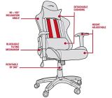 Speedlink B-Ware REGGER Gaming Chair Stuhl (Kunstleder und Kunstwildleder, Rückenlehnenhöhe: ca. 81 cm) schwarz