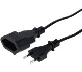 Hama Euro Verlängerungskabel 3m Netstecker 2-polig Netzkabel